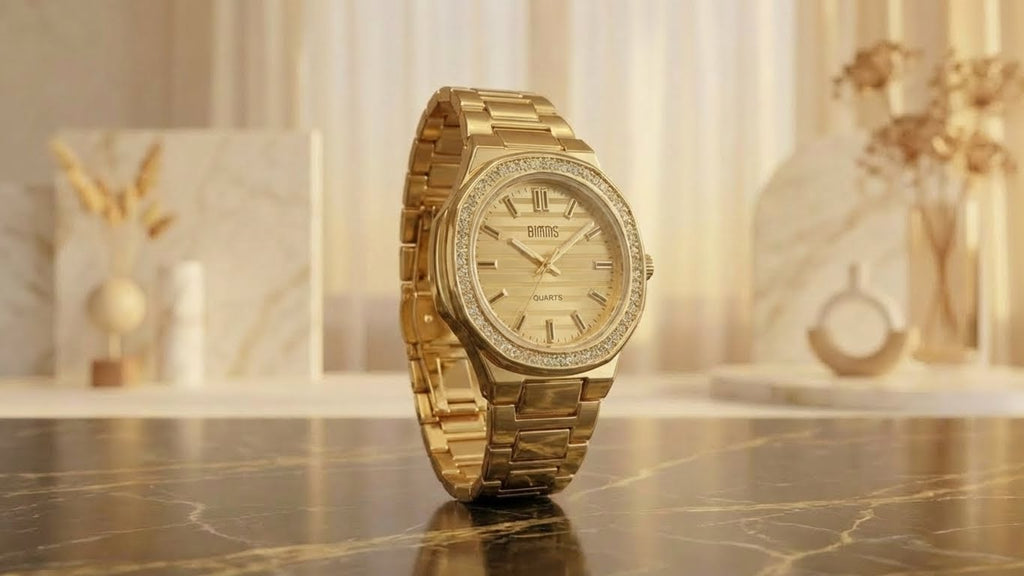 Elevate Your Everyday Style with the "Crystal Sovereign" Two-Tone Watch
