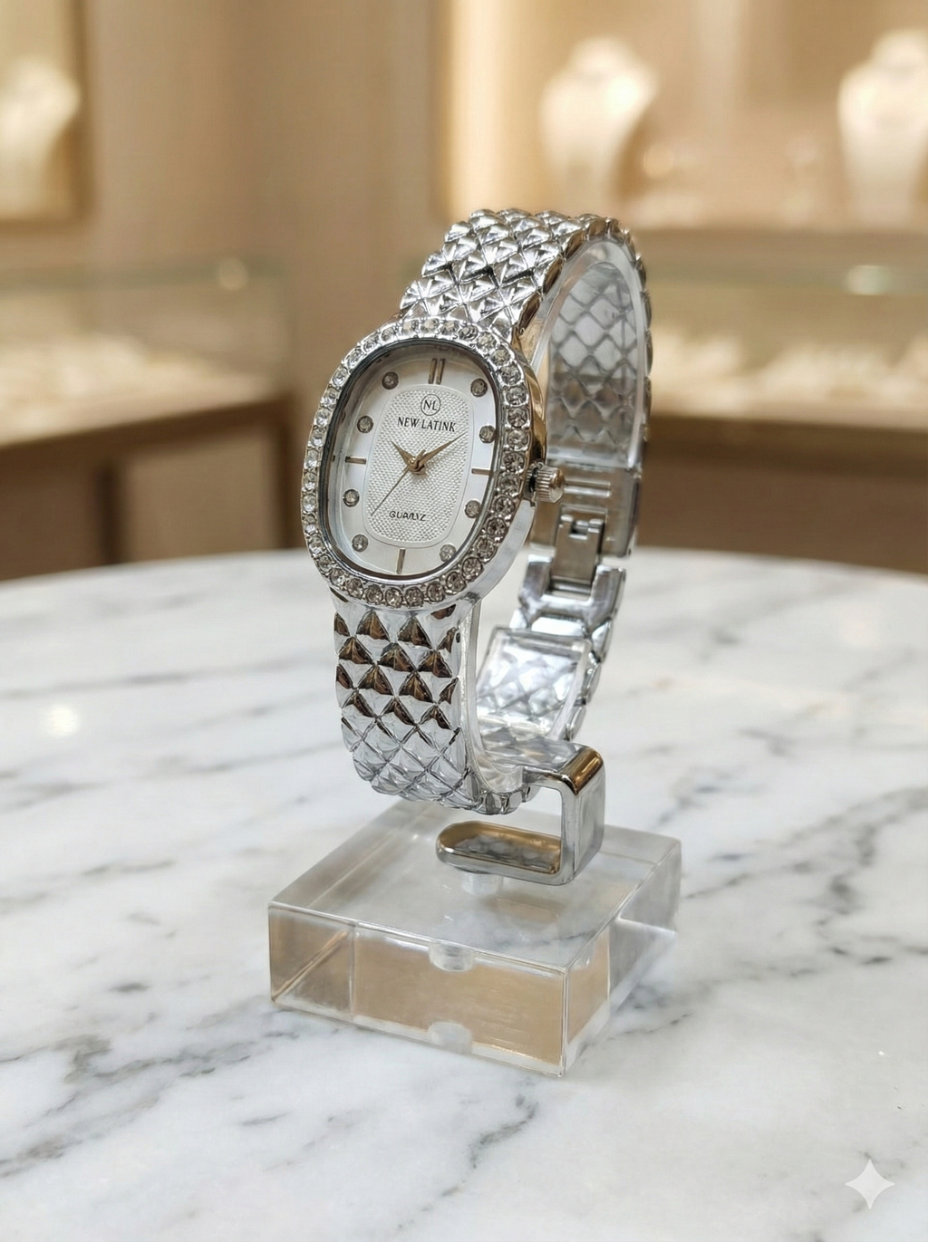New Latina Gold-Toned Crystal-Accent Women's Watch