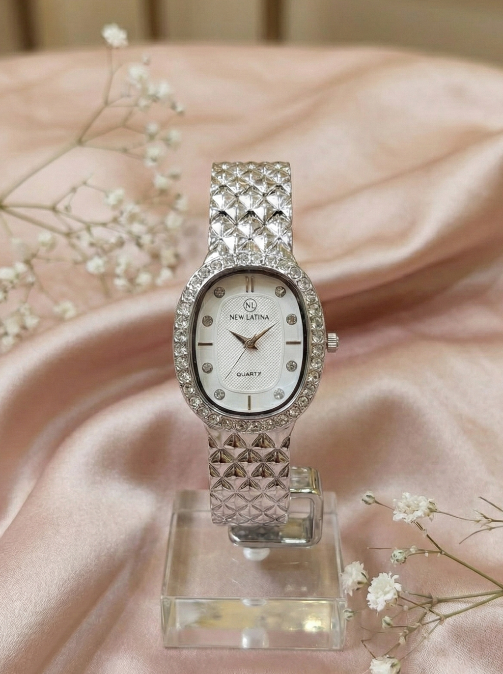New Latina Gold-Toned Crystal-Accent Women's Watch