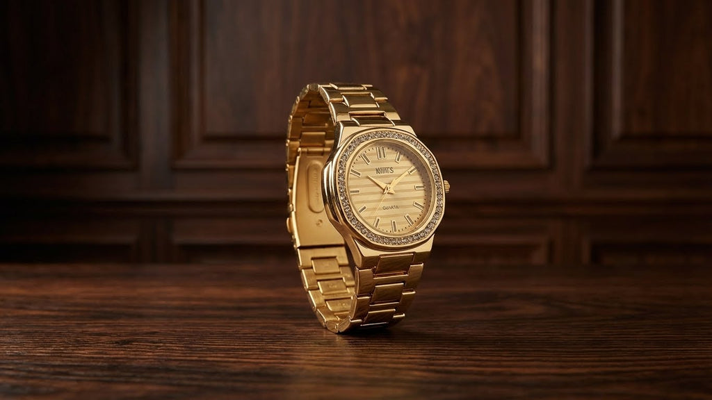 Elevate Your Everyday Style with the "Crystal Sovereign" Two-Tone Watch
