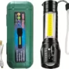 Rechargeable LED Flashlight with Protective Case - Image 2