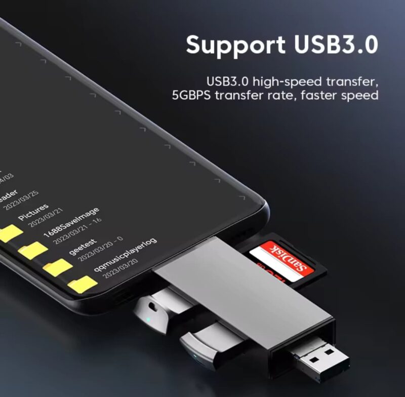 Elough 7-in-1 USB 3.0 Card Reader & Hub - Image 3