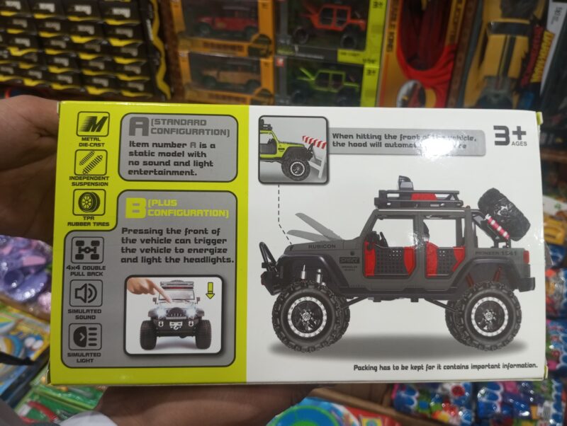 Diecast off-road Jeep Wrangler toy - Image 2