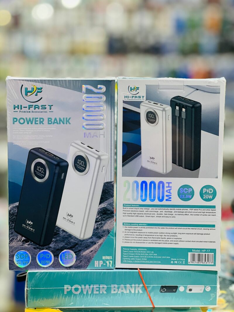 Hi-Fast 20000mAh Power Bank (HP-17) - Image 2